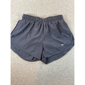 Nike Dri-FIT Tempo Running Shorts Women Medium Gray Mesh 3 Inch Inseam #724